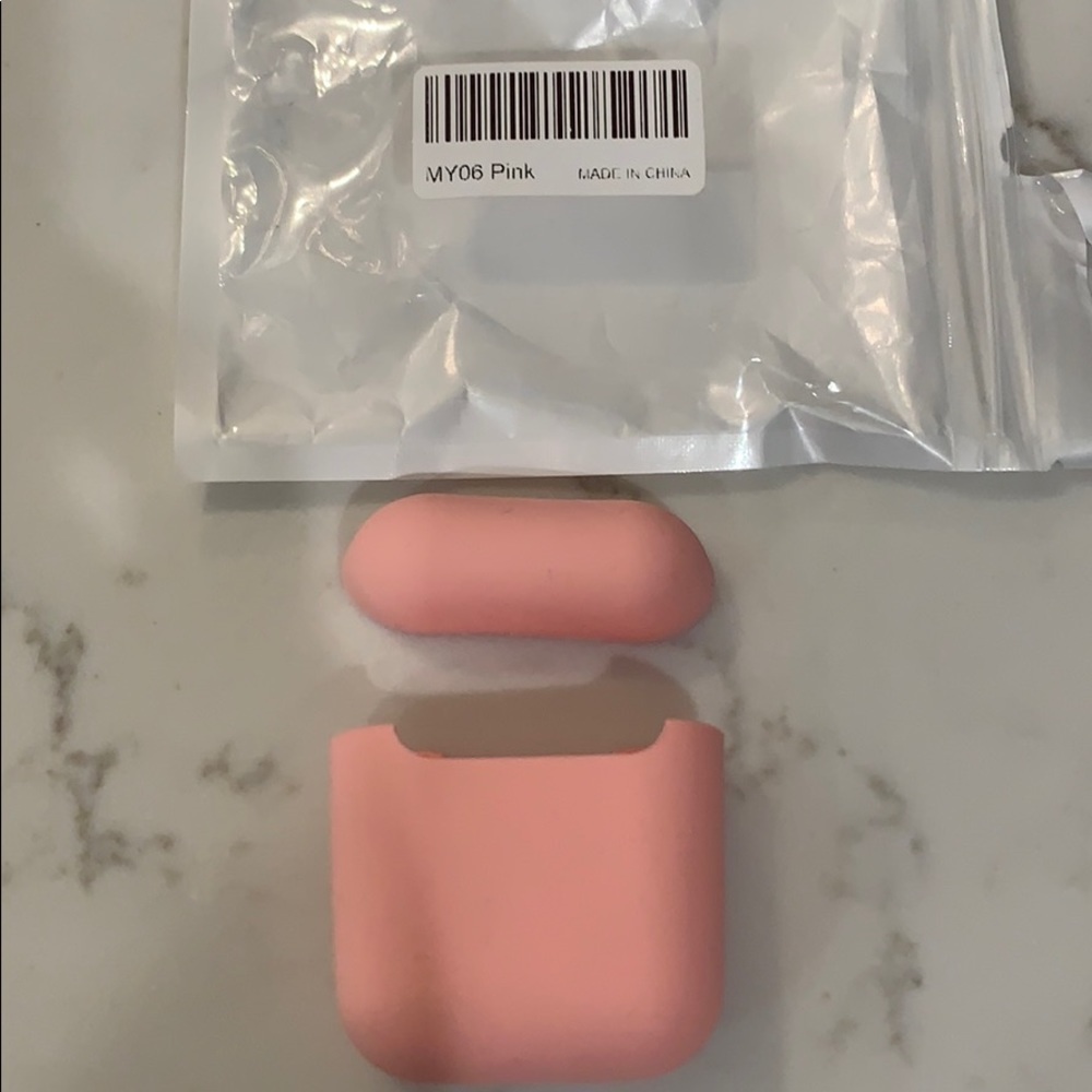Pink Silicone AirPod Cover Skin